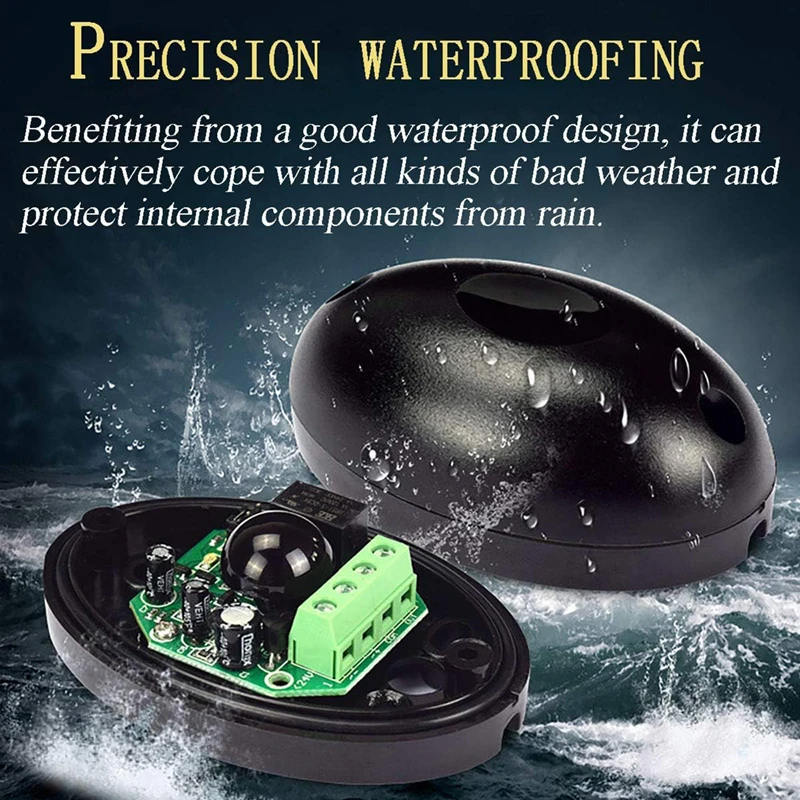 Sensor Inframerah Sinar Tunggal Baru, Relai Pengalih, Detektor Rintangan, Gerbang Otomatis, Sistem Alarm Anti Pencurian, IP55 Tahan Air 12-24V