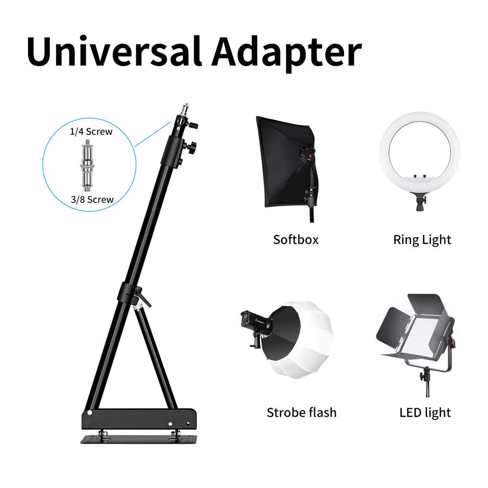 135cm/170cm Wall Mount Boom Arm for Photography Studio Softbox Video Ring Lights Max Length Horizontal and Vertical Rotatable