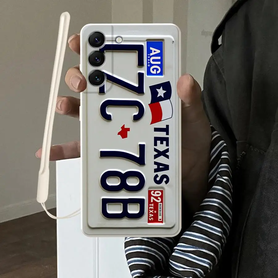 Retro Vintage License Plate Case for Samsung Galaxy A16 A13 A14 A22 A52 A15 A36 A26 A11 A12 A34 A51 A24 A35 Phone Cover