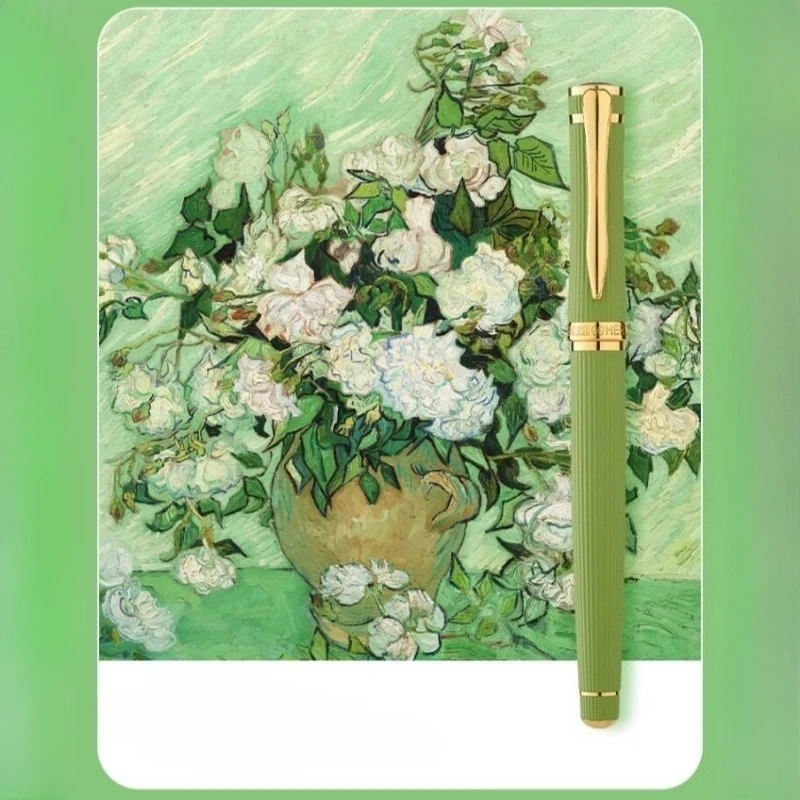 Hero Fountain Pen Gift Student High Beauty Vertical Stripe Luxury Ink Pen High Grade Teacher Birthday Commemorative Collection