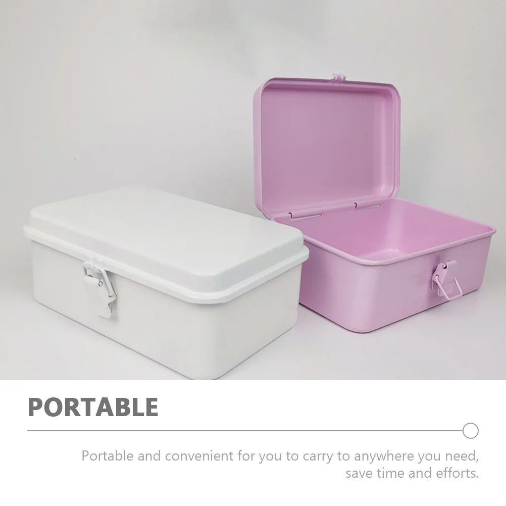 1pcs Metal Tool Heavy Duty Storage Container For Car Garage Workshop Tools Organizer Box Mechanics Sundries Storage Box