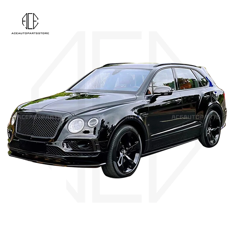 2016-2020 For Bentley Bentayga Carbon Fiber Body Kit Front Bumper Lip Spoiler Rear Diffuser Rear Wing Tuning Kit Aerokit