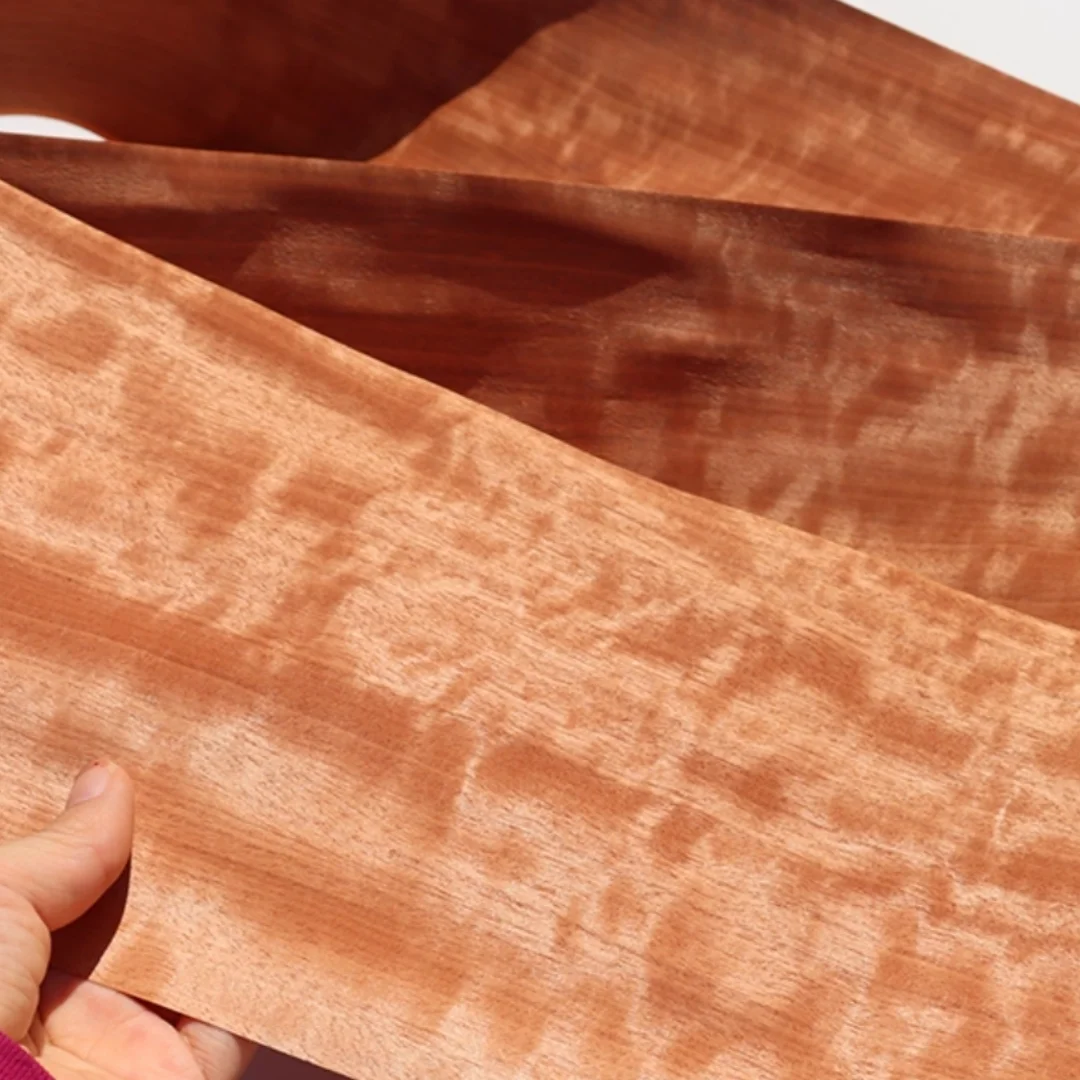 L:2.5m Width:150mm T:0.25mm Natural Magley Shadow Woodskin Veneer  Home Decor DIY Crafts Furniture Speaker Decoration Sheet