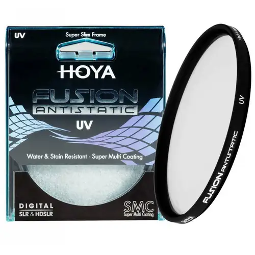 Imagen 2 del producto HOYA Filtro UV FUSION ANTISTATIC Slim Multicoat Protector 49_52_55_58_62_67_72_77_82mm para lente de protección de accesorios de cámara SLR