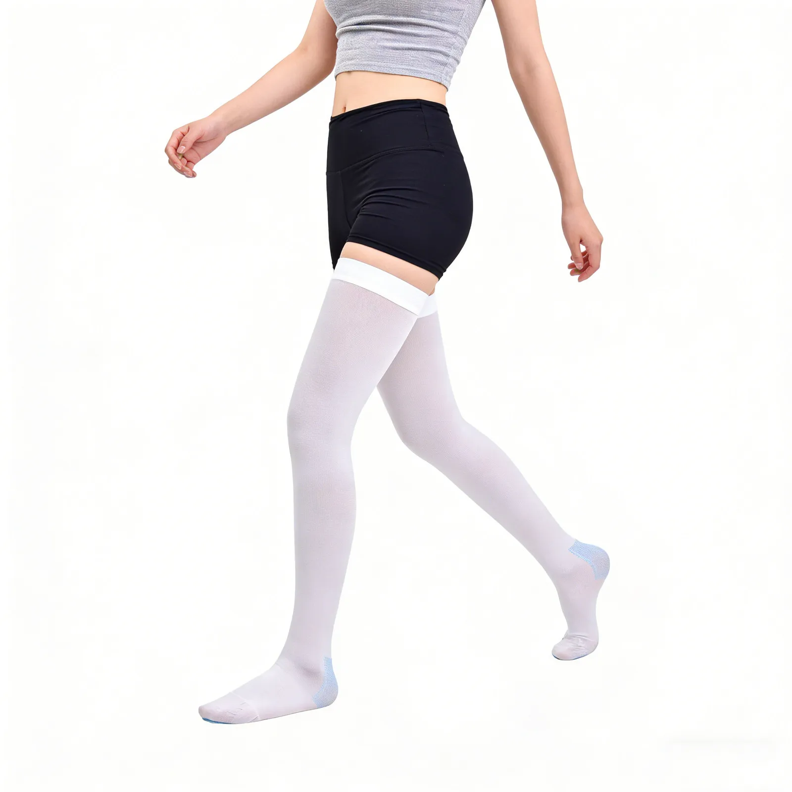 1Pair Compression Socks Elastic Over Knee Thigh Stockings Varicose Vein Support Anti Embolism Surgical Compression