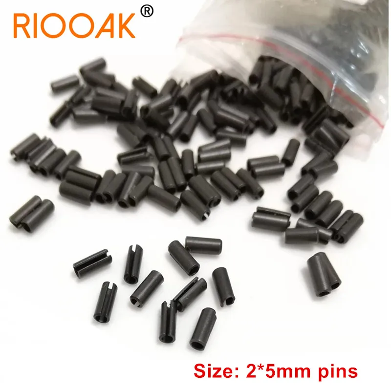 200pcs 2*5MM Key Pin For Peugeot Car Key Blade Fixing Pin Car Key Remote Key Blade Strong Iron and Steel Pin