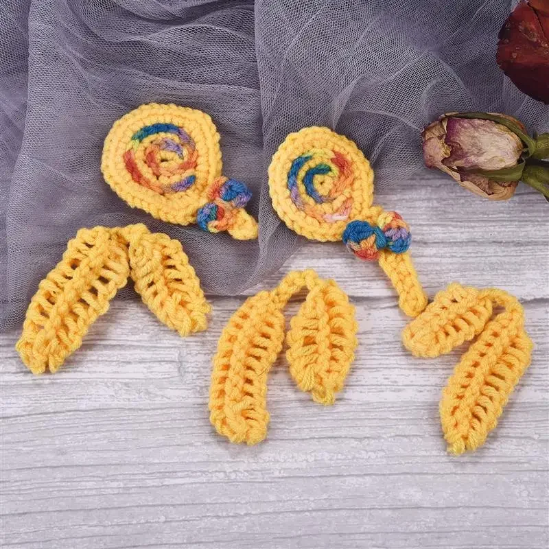 Crochet Ogo Grossier avec Poignée en Plastique, Ensemble d'Outils de Tissage, Fil Artisanal, Cadeau de Noël, 8 Pièces