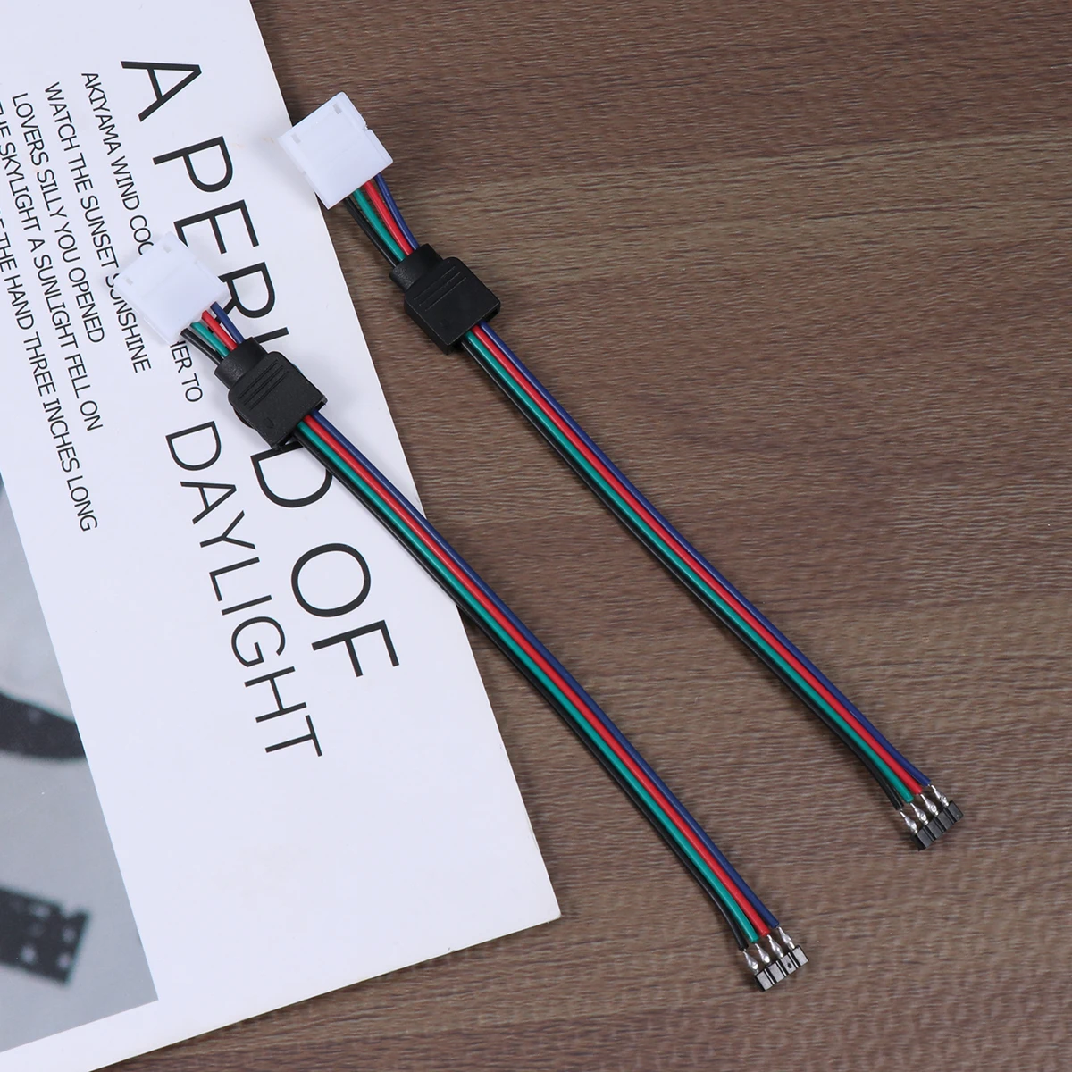 1 set LED Strip Connector Easy Install No Soldering Light Cable Connection Line for Decoration Illumination Home