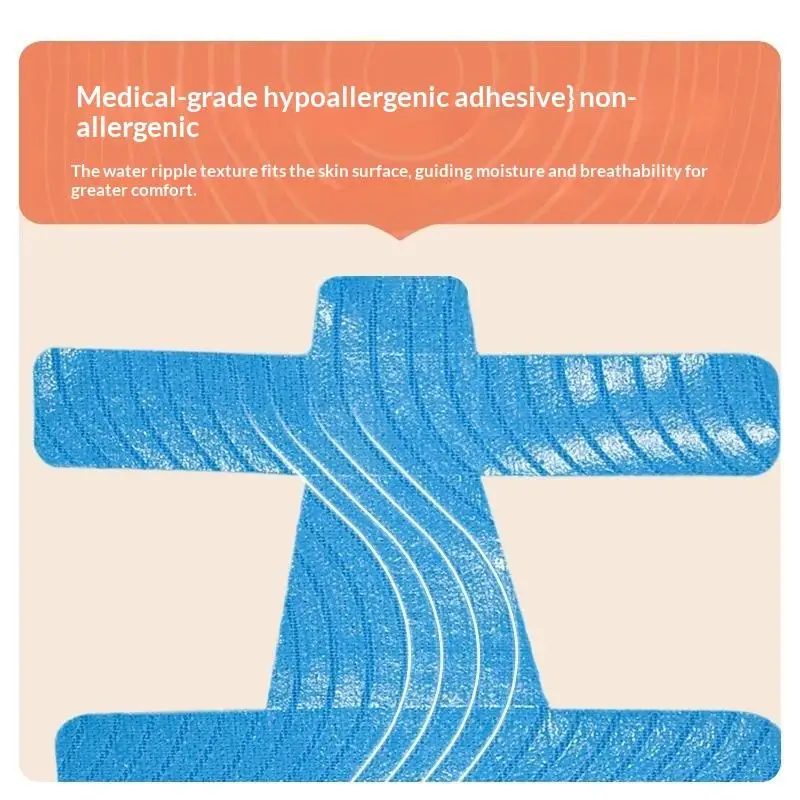 10 Stück hypoallergenes, latexfreies, vorgeschnittenes Kinesiologie-Tape zur Korrektur von Hallux valgus und zur Schmerzlinderung bei den großen Zehen. – Detail 5