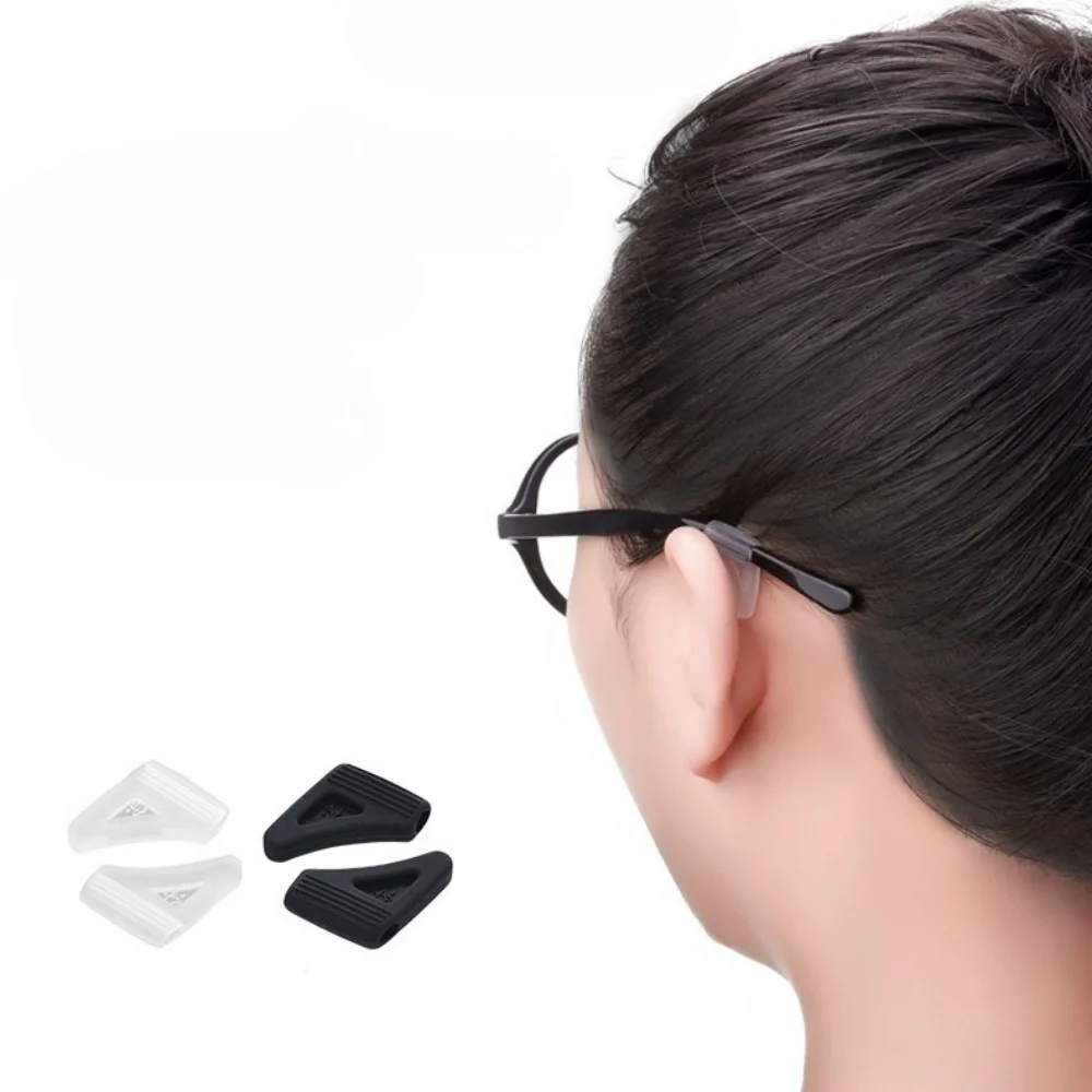 5Pairs Glasses Ear Grip Sport Eyeglasses Ear Hook Silicone Anti Slip Eyewear Comfortable Safe Temple Tips Sleeve Retainer Holder
