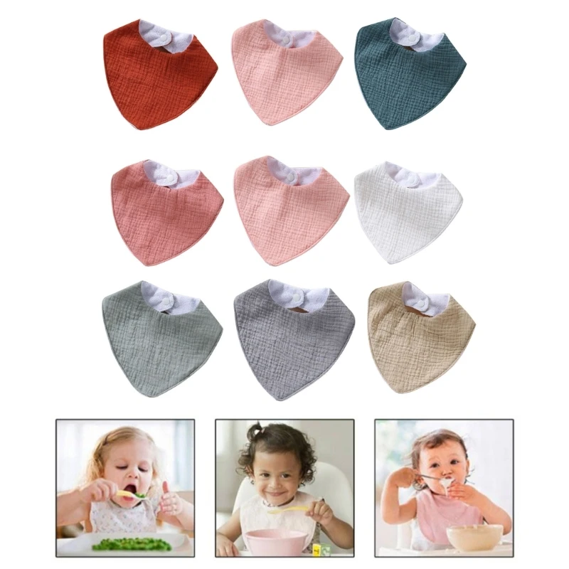 3pcs Practical & Easy to Clean Bibs Burp Cloth Keep Your Baby Comfortable & Dry