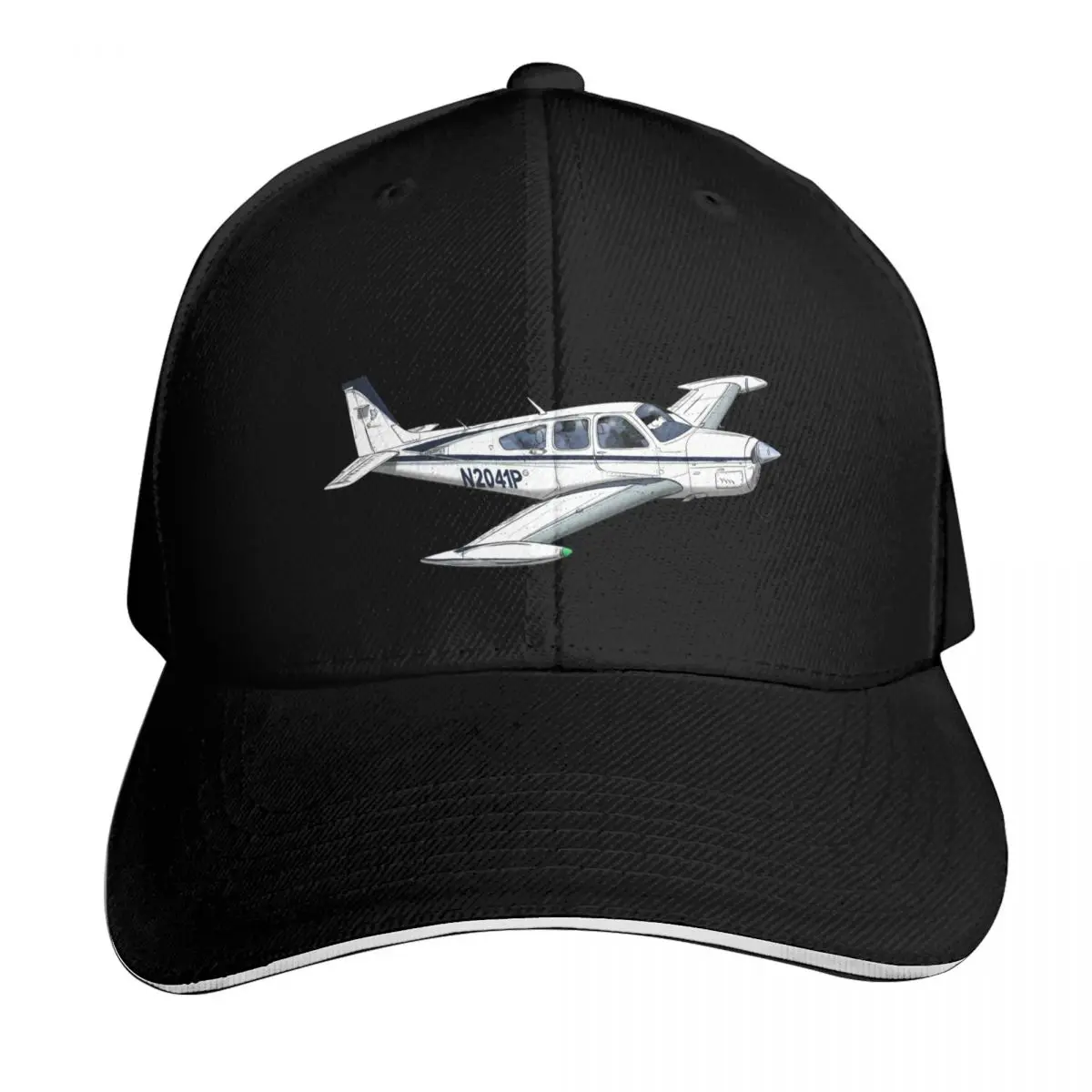 Beechcraft Bonanza N2041P Baseball Cap Curved Brim Classic Fit Low Profile Unstructured Unisex for Men Women