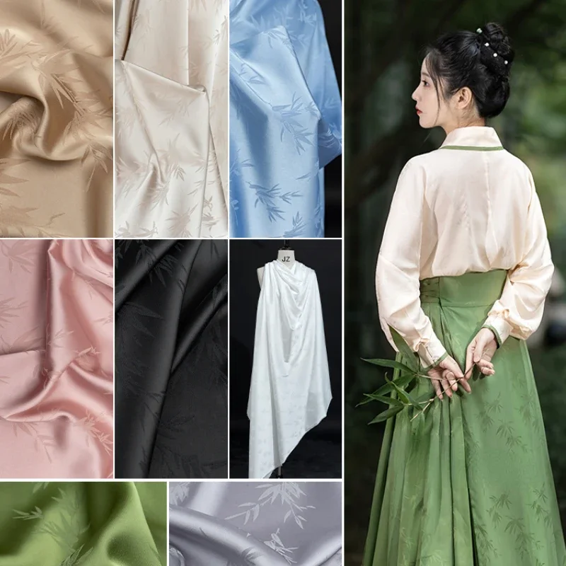 

Маленькая жаккардовая ткань с листьями бамбука, гладкая и шелковистая. Подходит для платьев, рубашек, юбок и дизайнерских тканей.