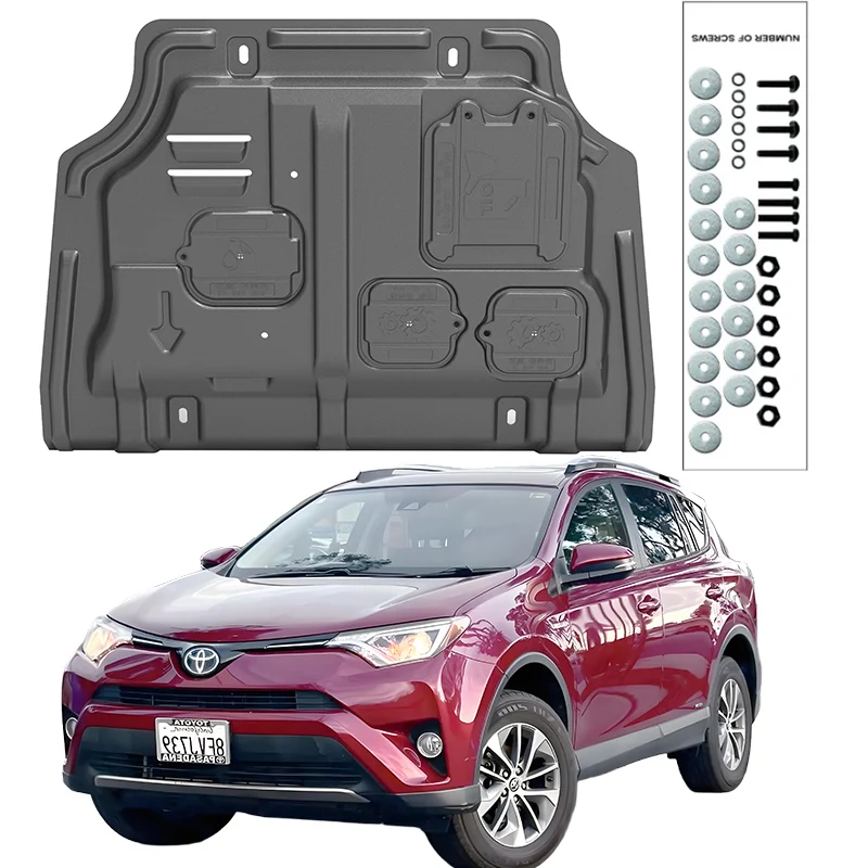 

Higher Quality Alloy Under Engine Guard Mudguard Board Splash Shield Mud Fender Plate Panel For Toyota RAV4 2009-2019 2.4L 2.5L