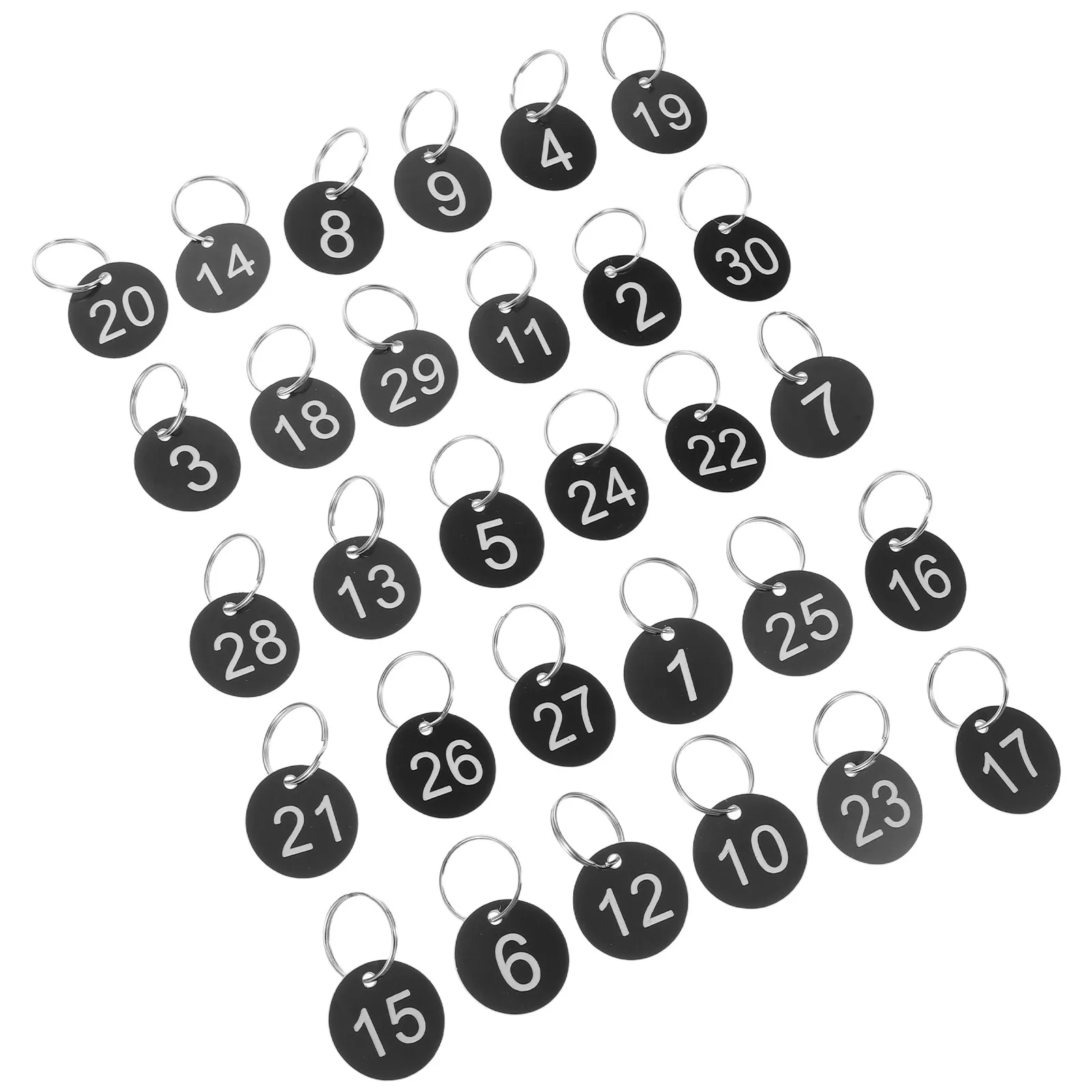 Large Print Number Tags for Senior Citizens Group Activities Elderly Care Centers Clear Visible Sequential Identification