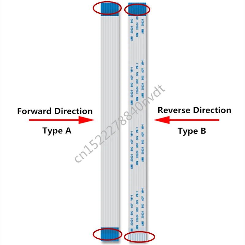 Cavo flessibile piatto da 10 pezzi FFC FPC AWM 20624 80C 60V VW-1 100/150/200mm 0.5MM 1.0MM 4/6/8/10/12/14/16/18/20/24/26/30/40/50/60 Pin