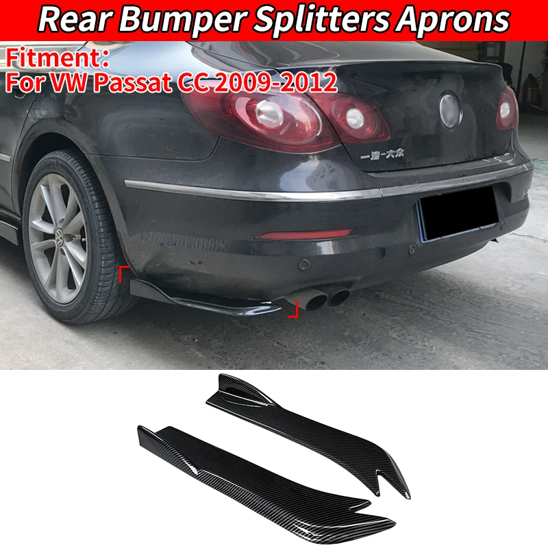 

Car Adjustable Accessories For Volkswagen 2009-2012 Passat CC Rear Wrap Angle Splitters Trunk Lip Spoiler Canard Wing Diffuser