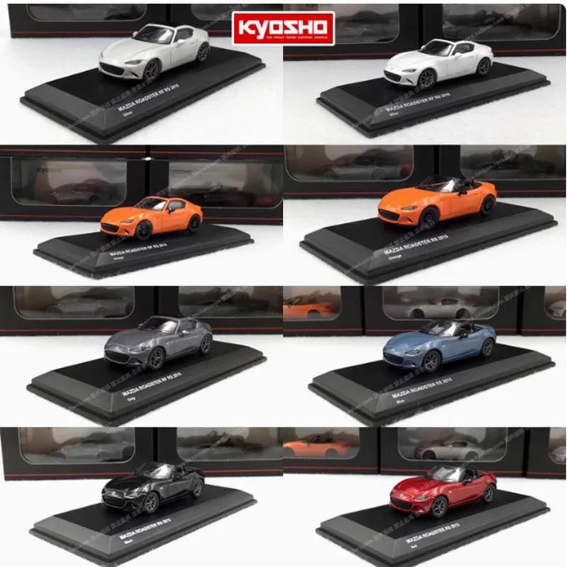 نموذج سيارة KYOSHO قابل للتحويل للبالغين ، سبيكة 1:64 مازدا MX5 RF RS Roadster ، مجموعة كلاسيكية ، زينة عرض ثابتة ، محاكاة