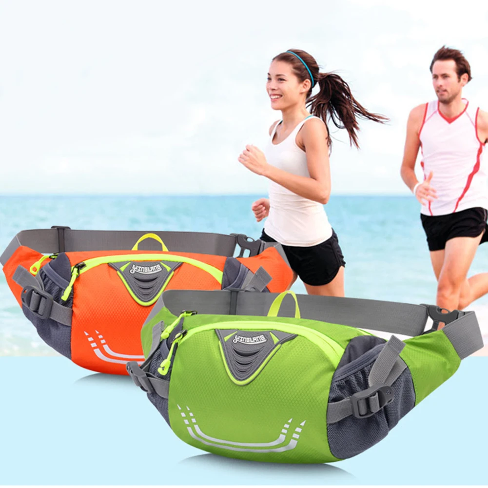 

Running Bags Men Women Nylon Waist Belt bag Sports Fanny Pack Mobile Phone Bag Lightweight Gym Running Jogging Cycling Bag