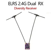 ELRS 2.4G Diversity Receiver Dual Antenna RX Built-in TCXO for FPV Freestyle RC Racing Long Range Drone Accessories