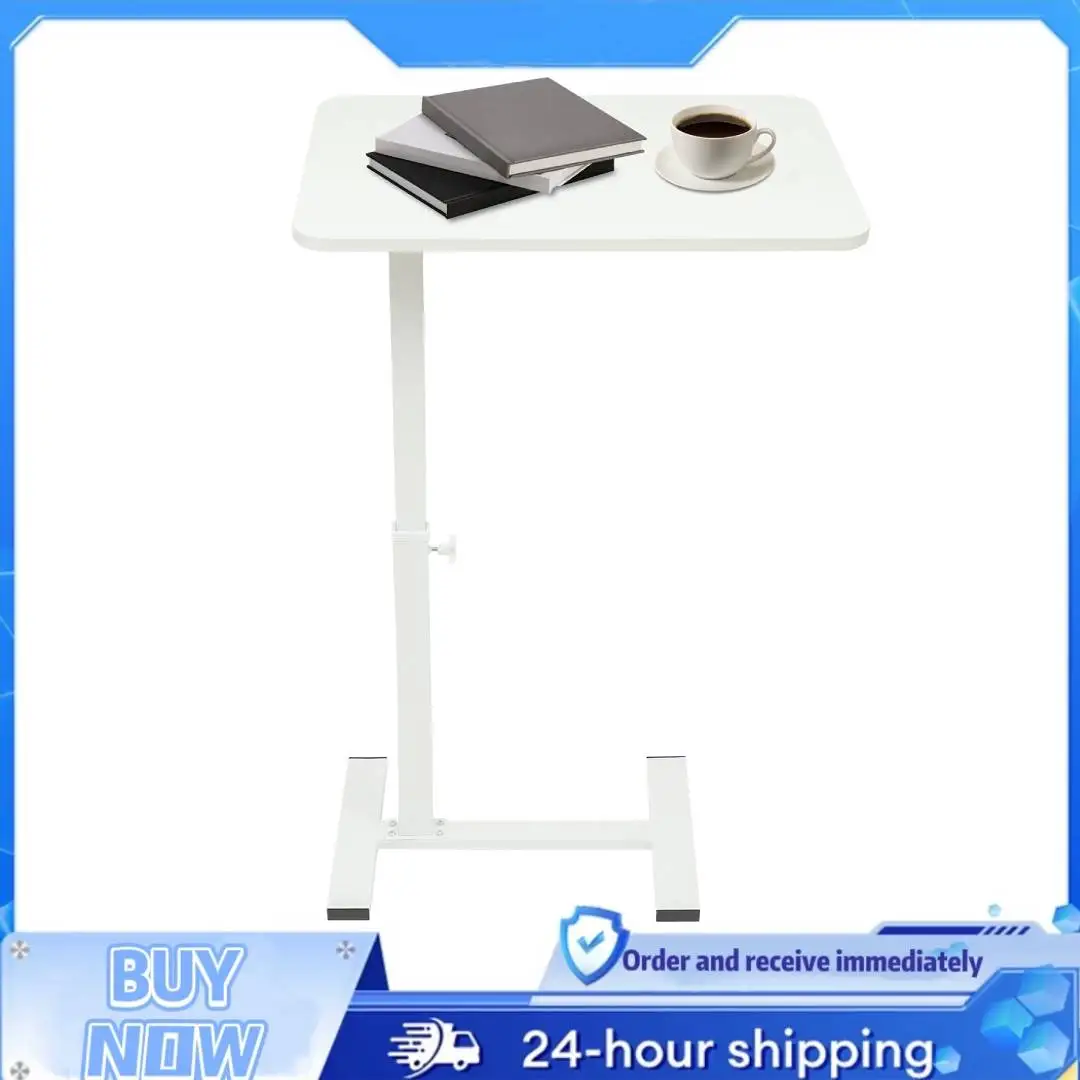 

Прикроватная тумбочка с регулируемой высотой 24,8-40,55 дюйма, современный мобильный стол, нагрузка 44 фунта, Н-образная основа, удобный обучающий стол для дома