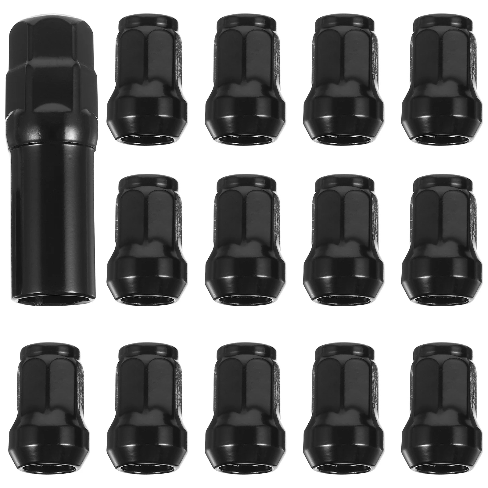 

21pcs Car Hub Wheel Lug Nuts 32mm Small Caliber Steel Screws for Truck Tires Replacement Black 20mm Trailer Accessories