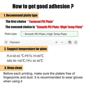 Bambulabビルドプレート用257滑らかなPEIテクスチャペイPEI PEI PEO for Bambulab a1 bambulab p1s x1cプレートダブルサイドスプリングスチールシート 10ベストセールスPEIベッド-3