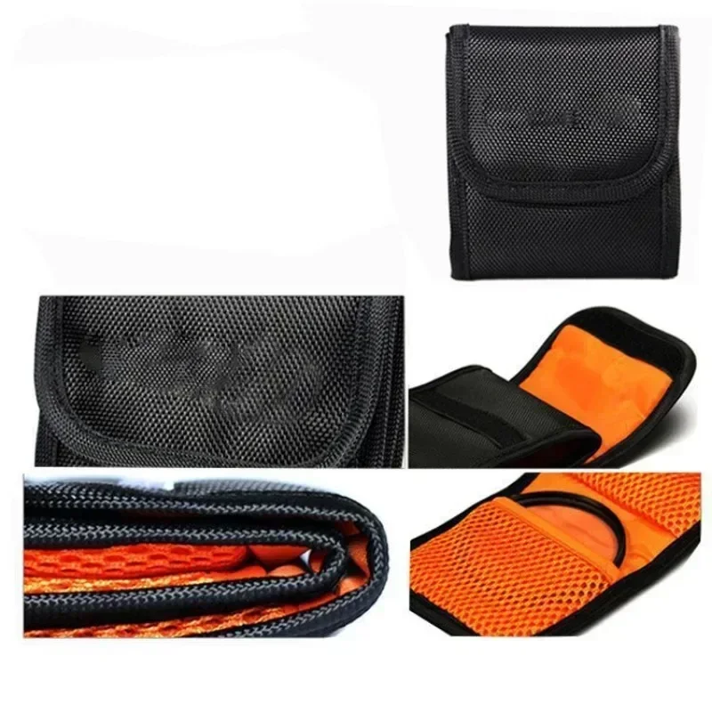 6 Pockets Lens Filter Bag Camera Lens Filter Pouch for 49mm-77mm ND UV CPL Camera Lens Filter Holder Wallet Case