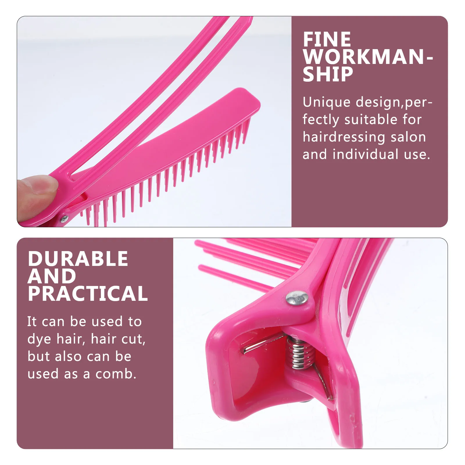 

Hair Clips Sectioning Hairdressing Clip Portable Lightweight Travel Durable Material MultiPurpose Stylist Bangs Salon