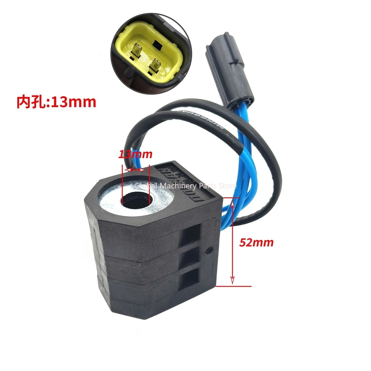 

Pilot Swing Solenoid Valve Coil for Doosan Daewoo DH220-5/150/225-7/DX300 Excavators