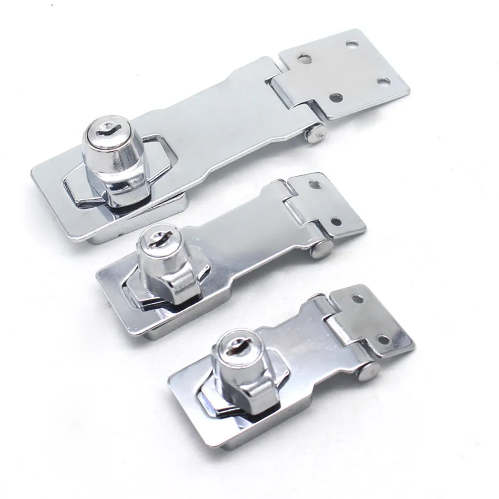 Silver Cabinet Lock Button Zinc Alloy Free Opening Thickened Anti-Theft Flush Mount for Drawer Door Home Office Furniture