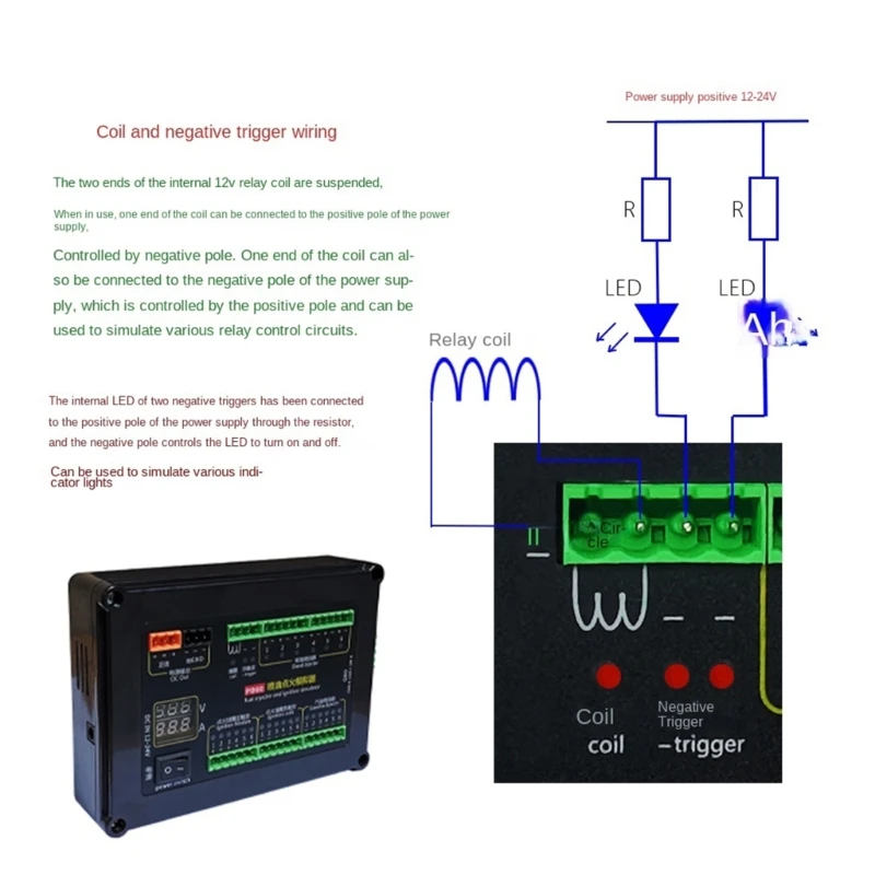 FuelInjection Ignition Simulator Testing Equipment Platform Testing Diagnostic Tool for Gasoline Vehicle Computer Board T3EF