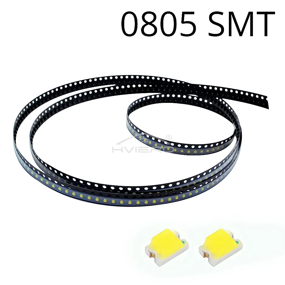 1000 Stück 0805 SMD LED-Chips 2,0–3,0 V, superhelle Lampe, Highlight-Licht, weiß, rot, grün, blau, gelb, emittierende Dioden-Patch-Beleuchtung