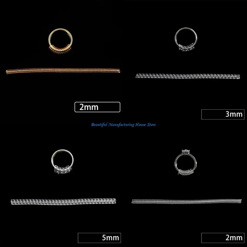 

E56A Discreet Ring Size Reducer Silicone Insert Easy Installation Jewelry Resizer