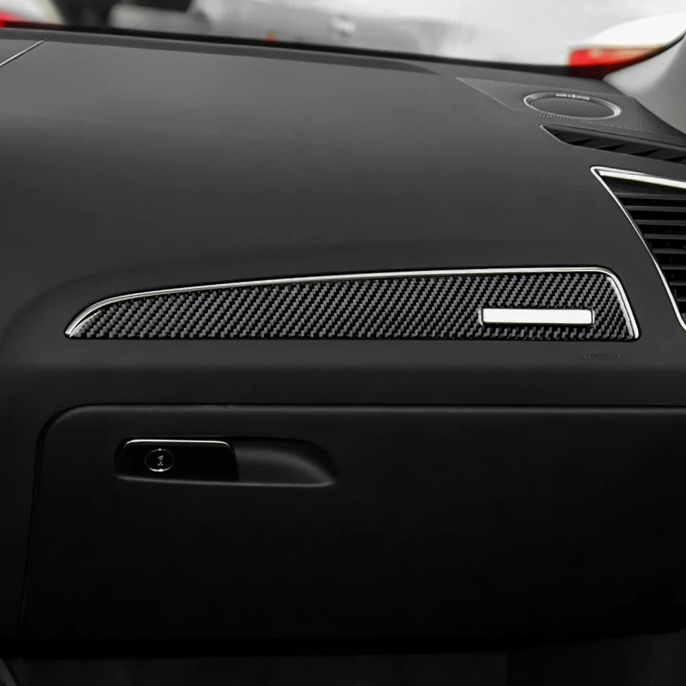 

For Audi Q5 2009 2010 2011 2012 2013 2014 2015 2016 Co-Pilot Panel Real Carbon Fiber Sticker Car Interior Trim Accessories