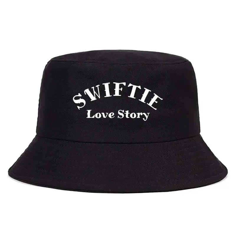 Fashion Swiftie Love Story Bucket Hat Girl Summer Sun Beach Fisherman Cap Unisex Adult Daily Cool Panama Hats Woman Spring Caps