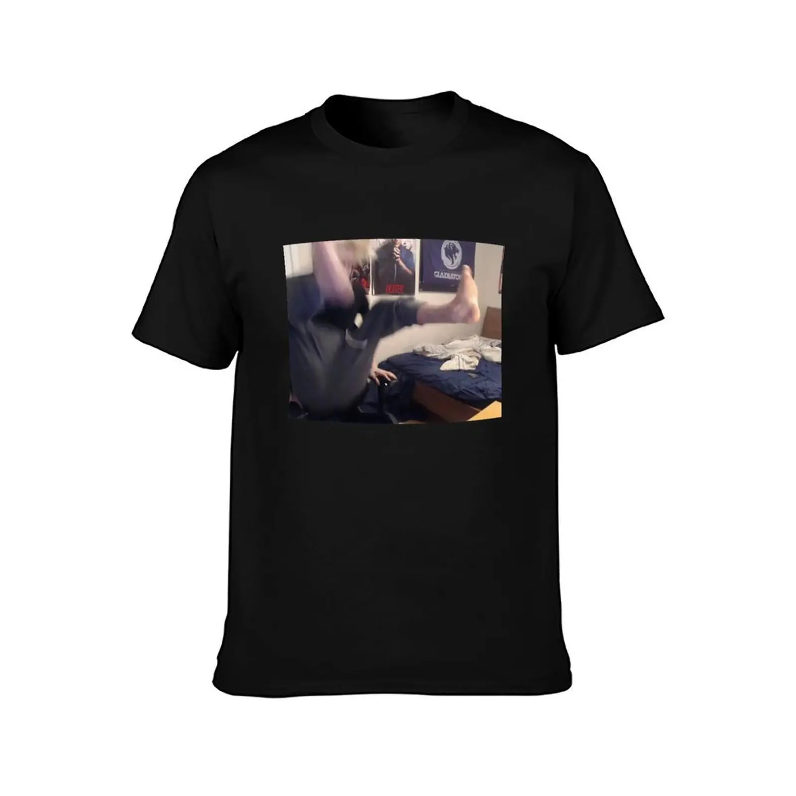 xQcOW Foot Desk Slam T-Shirt UV Protection Outdoor Tee Shirt