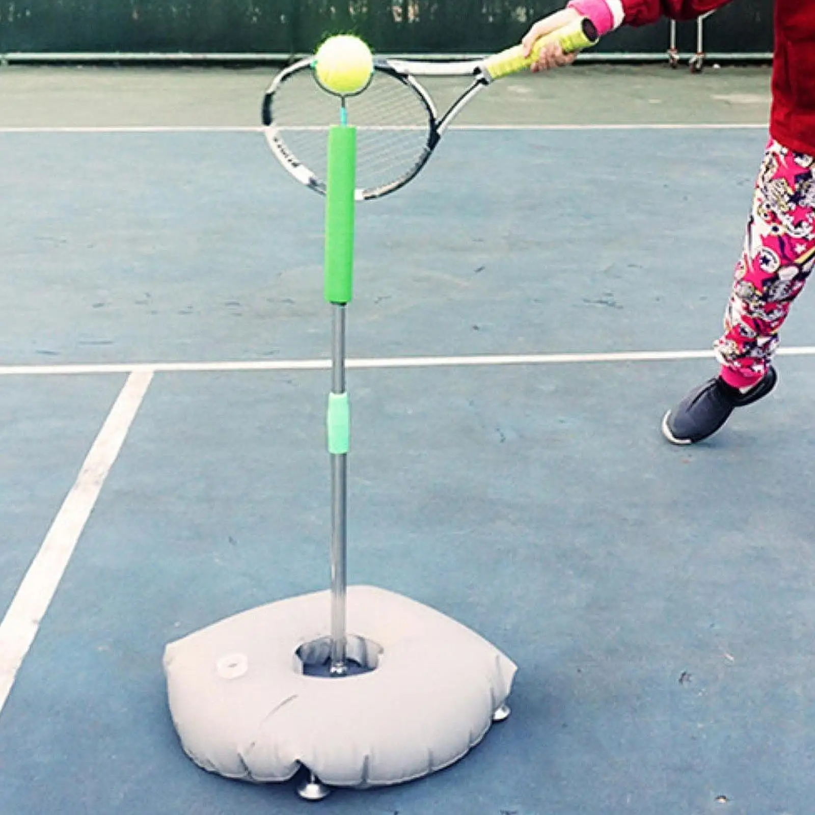 

Tennis Trainer Swing Trainer Aid Height Adjustable Tool Practice Rebounder