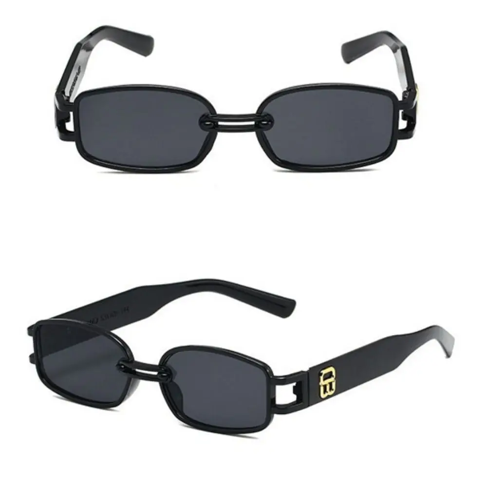 Punk Sunglasses Block Glare High Definition Vision Black Shades Glasses Full Frame Eye Protection Driving Glasses Beach