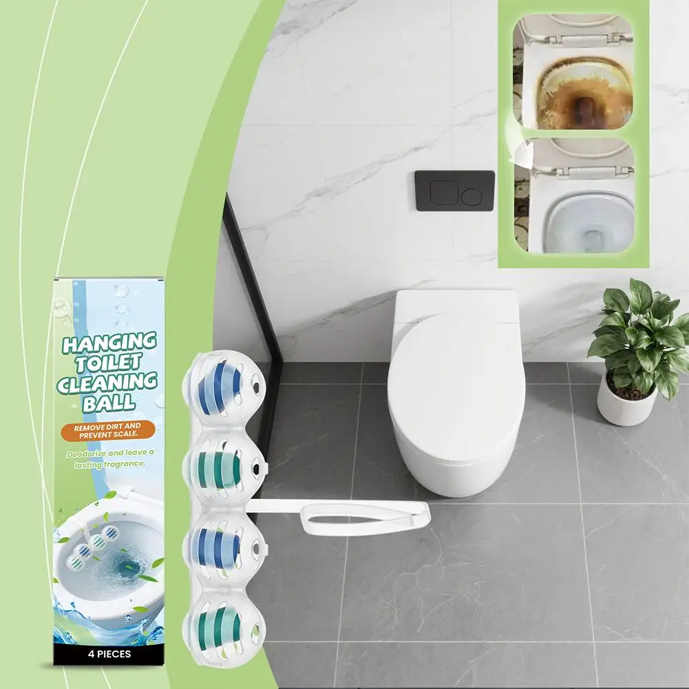 

Toilet Hanging Cleaning Ball Powerful Descaling And Stain Removal Long-Lasting Cleaning Corrosion-Free Toilet Clean Tools