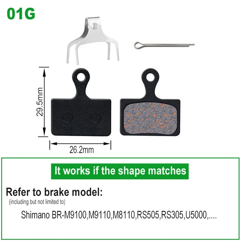 2 Pairs MTB Bike Pad Bicycle Brake Pads For Shimano M9100 RS505 Sram Code MAGURA Louise Marta MT5 MT7 HAYES Promax