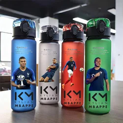 Mbappe Lottin Water Cup 560ML Multi Color Large Capacity Water Bottle Safe and Portable Sports Outdoor Football Star WaterBottle