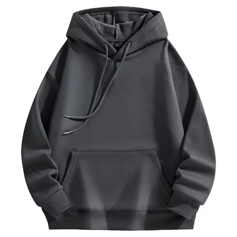 Soft and skin friendly hoodie men's solid color autumn and winter hot selling simple and comfortable sports shirt