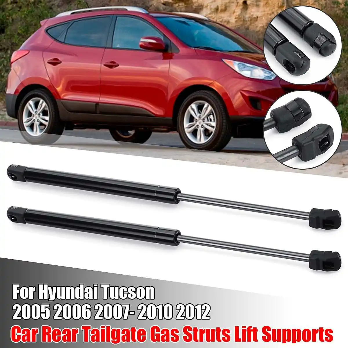 2pcs Car Rear Window Glass Gas Spring Shock Lift Strut Struts Support Bar Rod For Hyundai Tucson 2005 2006 2007 2008 2009 - 2012