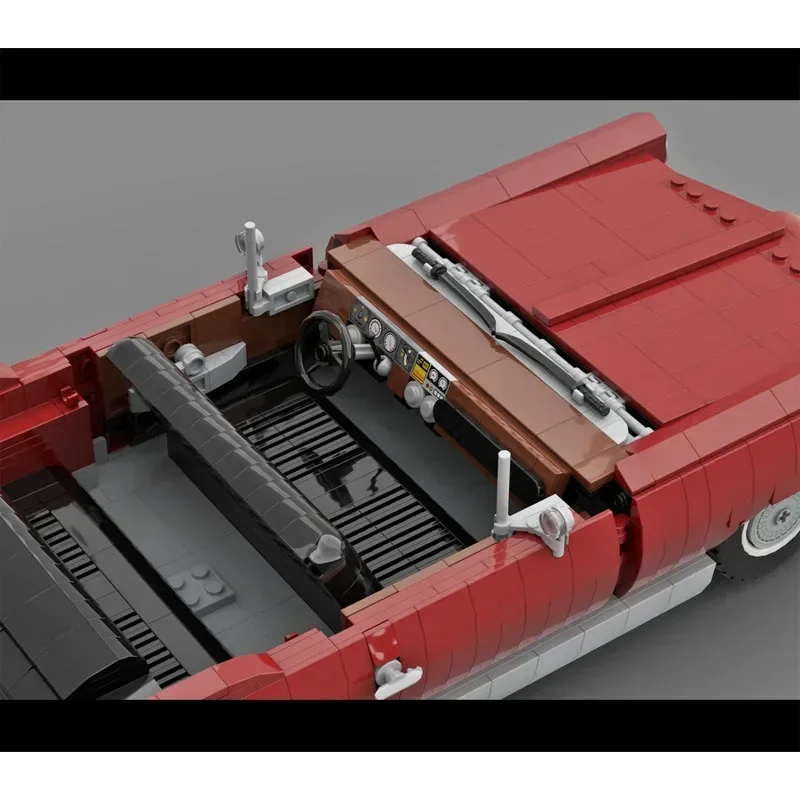 

MOC-159333 Классический красный новый суперкар, модель строительного блока 1669 деталей MOC, креативные строительные блоки, игрушка на день рождения для мальчика, подарок