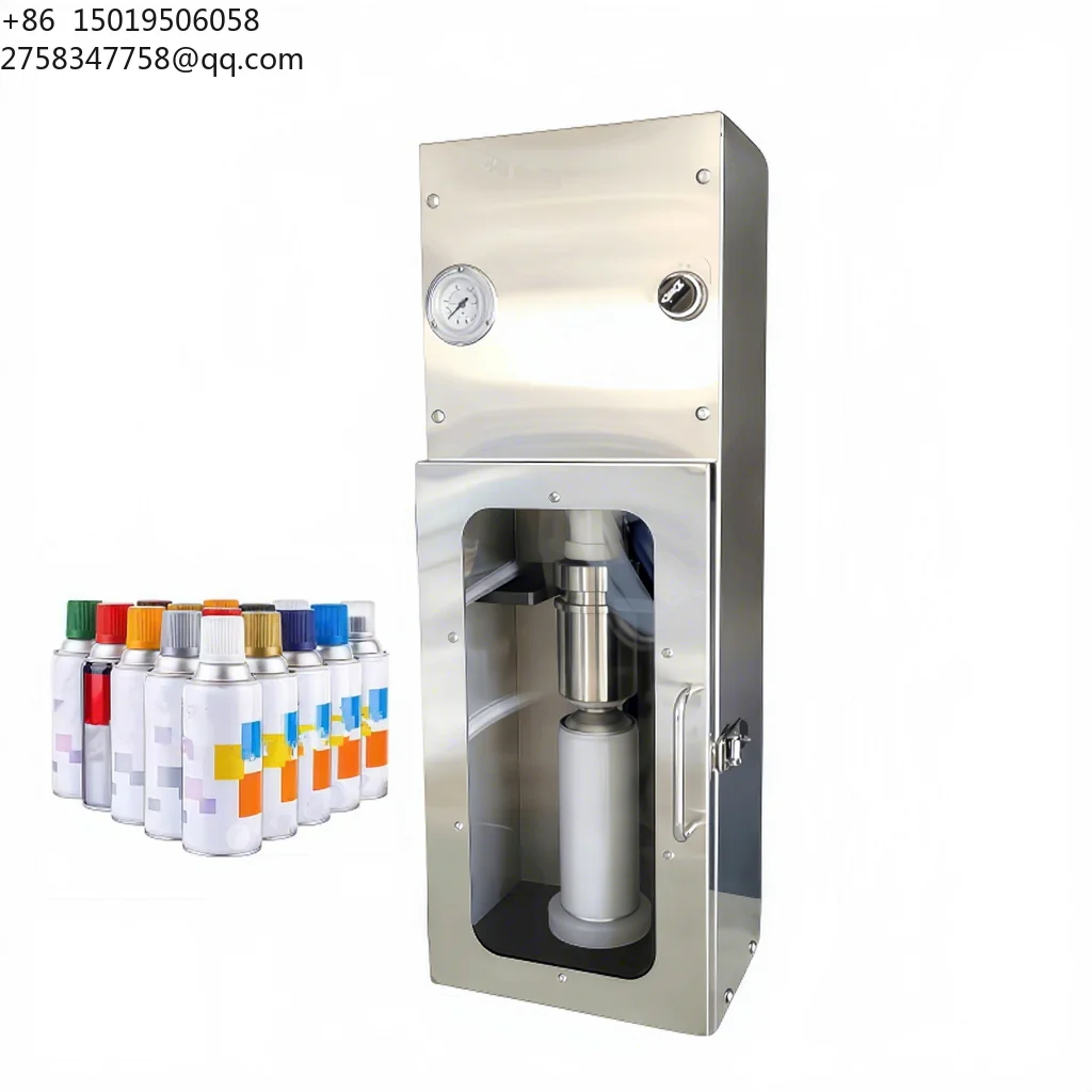 Quick Shipment 200 Type Small Semi-automatic Self-spraying Filling Machine Aerosol Tank Filling Equipment