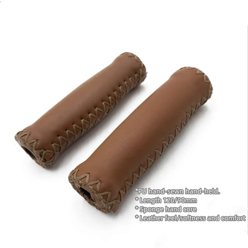 Retro bike universal padded soft hand sewing hand grip.