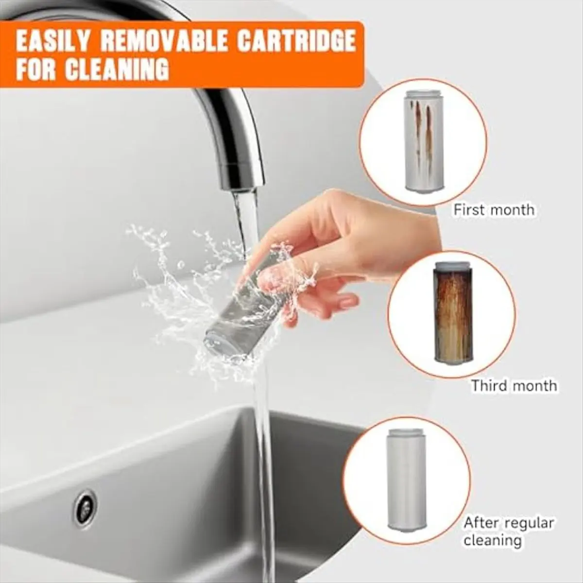 40Micron Sediment Filter,Sediment Water Filter for Washing Machine,Shower,Gardens,Well Water Traps Sand Particles