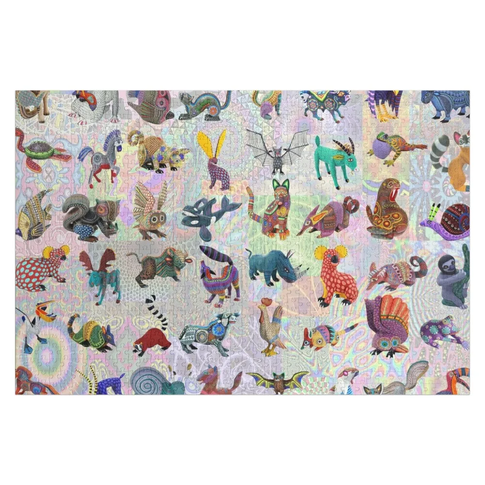 

Oaxacan Animals Jigsaw Puzzle Personalized Name Personalized Toys Puzzle