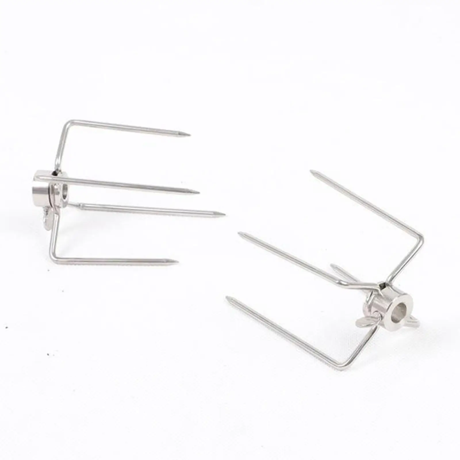Heavy Duty Barbecue Utensils Set Stainless Steel Rotisserie Forks for Grilling Steak Beef Chicken on Charcoal Grill